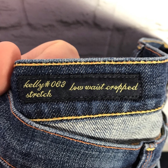 Citizens Of Humanity Kelly Low Waist Crop Cropped Lowrise Jeans Size 27 - Picture 7 of 8